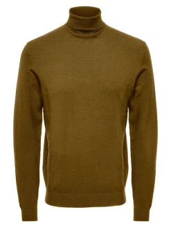 Only and Sons Miesten Pooloneule, Wyler Life Roll Neck Nos Keskiruskea
