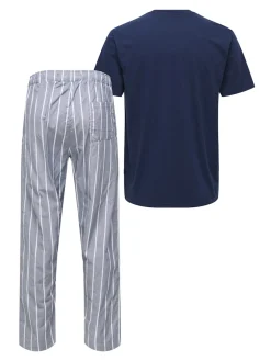 Only and Sons miesten pyjamasetti ONSBILLIE PANT LOUNGE GIFTBOX, Pageant Blue