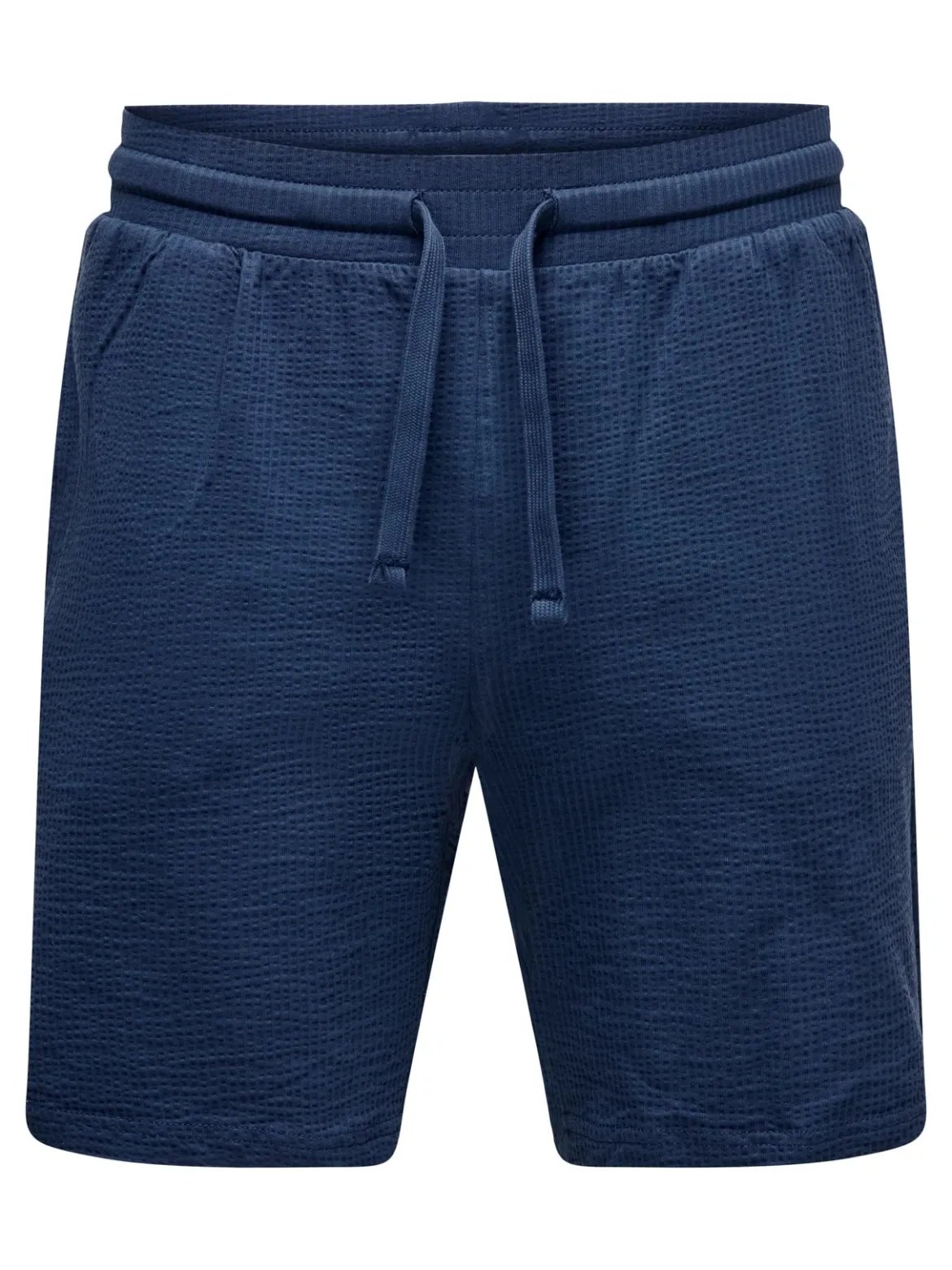 Only and Sons miesten shortsit, K KIAN REG SEERSUCKER SHORTS Tummansininen