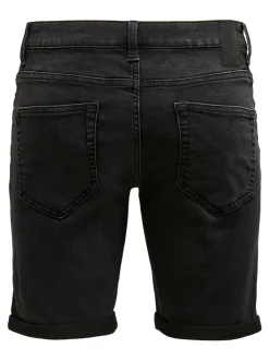 Only and Sons Miesten Shortsit PLY LIFE REG BLK JOG Hiilenmusta