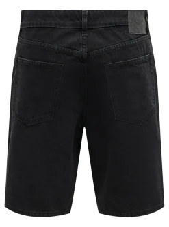 Only and Sons miesten shortsit, FADE BLACK SHORTS Hiilenmusta