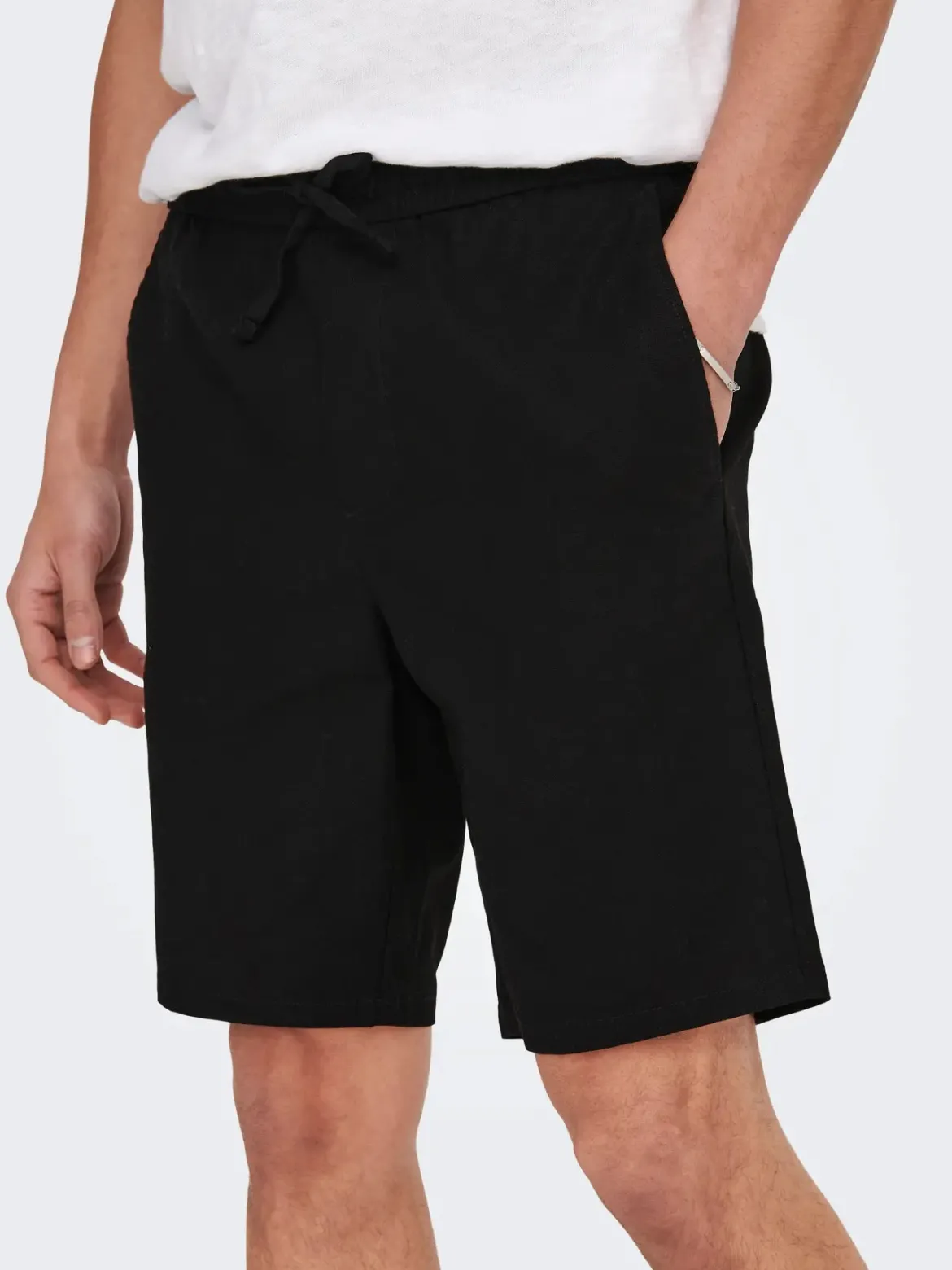 Only and Sons miesten shortsit Linus, musta