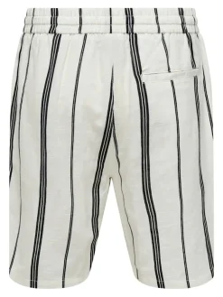 Only and Sons miesten shortsit Onstinus Stepan, Cloud Dancer Jet Black