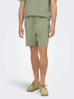 Only and Sons miesten shortsit, K KIAN REG SEERSUCKER SHORTS Seagrass