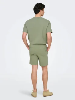 Only and Sons miesten shortsit, K KIAN REG SEERSUCKER SHORTS Seagrass