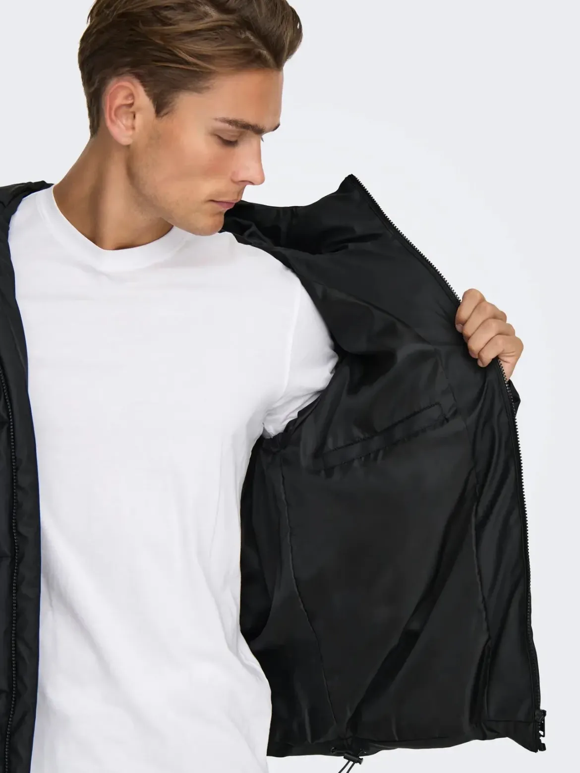 Only and Sons miesten takit ONSMICHAEL WATER REP. PUFFER OTW, musta