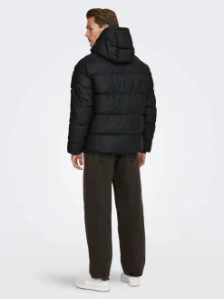 Only and Sons miesten takit ONSMICHAEL WATER REP. PUFFER OTW, musta