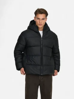 Only and Sons miesten takit ONSMICHAEL WATER REP. PUFFER OTW, musta