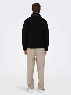 Only and Sons Miesten Teddytakki, DALLAS SHERPA JACKET Musta