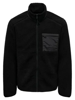 Only and Sons Miesten Teddytakki, DALLAS SHERPA JACKET Musta