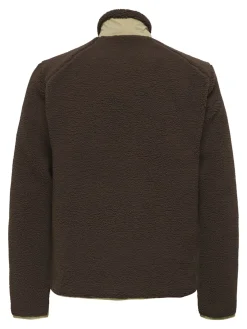 Only and Sons Miesten Teddytakki, DALLAS SHERPA JACKET Tummanruskea