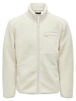 Only and Sons Miesten Teddytakki, DALLAS SHERPA JACKET Luonnonvalkoinen