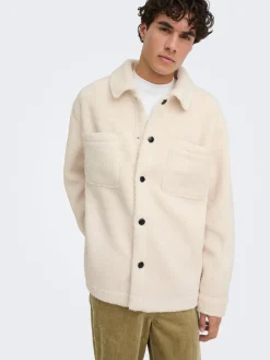 Only and Sons miesten teddytakki Sigurd, Egret