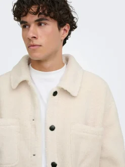 Only and Sons miesten teddytakki Sigurd, Egret