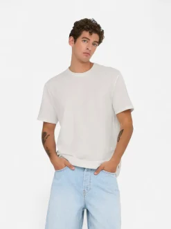 Only and Sons miesten t-paita, K KIAN REG SEERSUCKER SS TEE Cloud Dancer