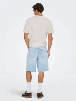 Only and Sons miesten t-paita, K KIAN REG SEERSUCKER SS TEE Cloud Dancer