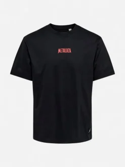 Only and Sons miesten T-paita Metallica, Jet Black
