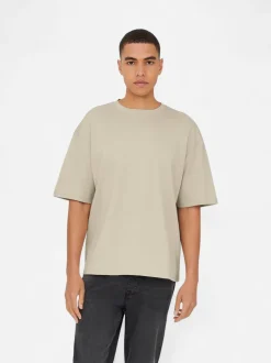 Only and Sons miesten t-paita ONSCaspian Airflex Boxy SS Tee Noos, Silver Lining