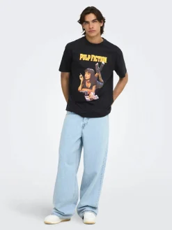 Only and Sons miesten T-paita Pulp Fiction, Jet Black
