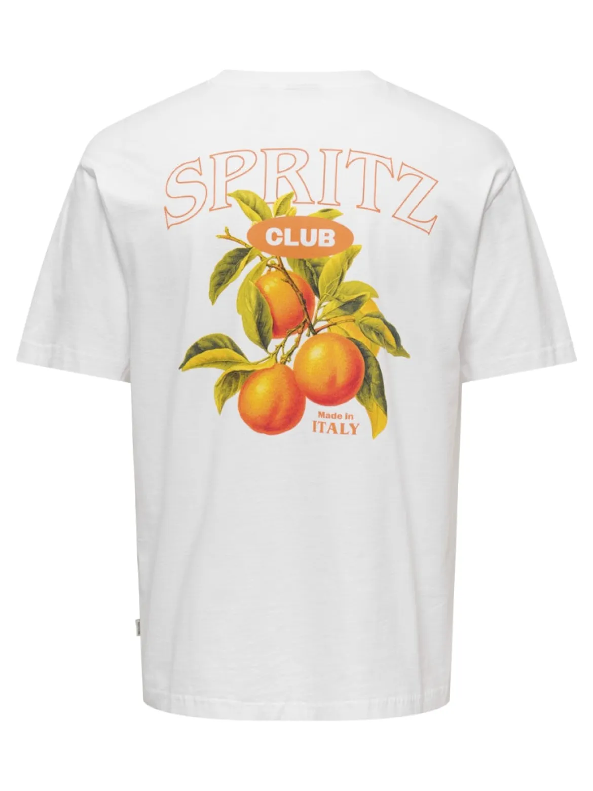 Only and Sons miesten t-paita Spritz Italy Rlx SS Tee, Valkoinen