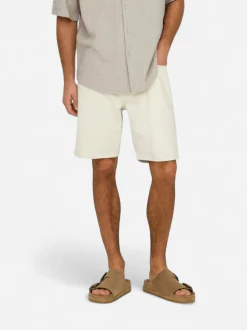 Only & Sons miesten farkkushortsit OnsEdge Pim, Ecru