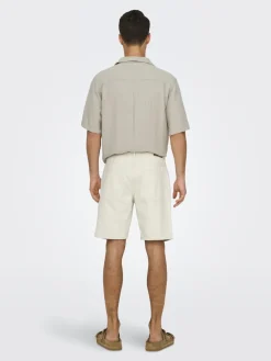 Only & Sons miesten farkkushortsit OnsEdge Pim, Ecru