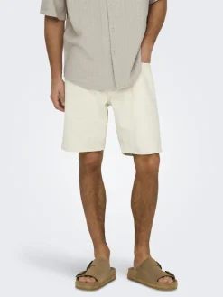 Only & Sons miesten farkkushortsit OnsEdge Pim, Ecru