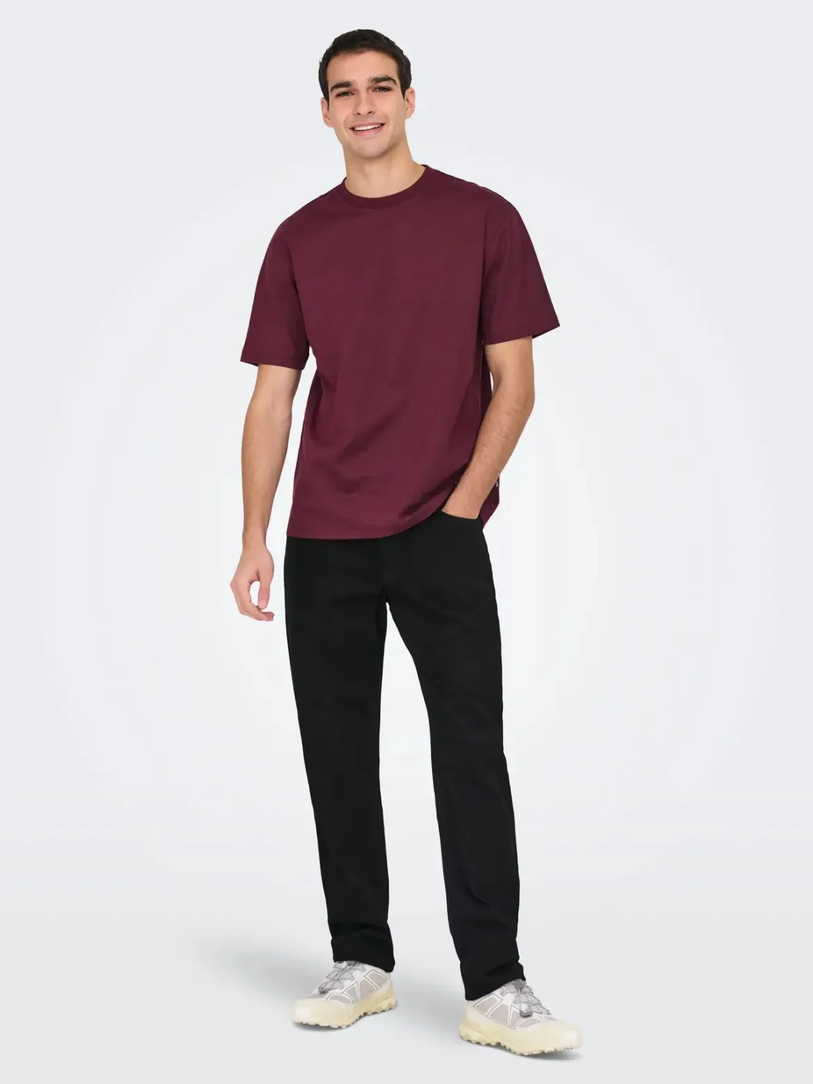 Only & Sons miesten farkut Onsedge Stay Black 3425 Azg Dnm Noos, Black Denim