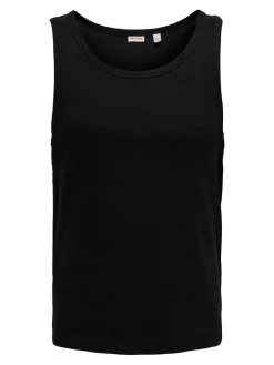 Only & Sons miesten hihaton paita ONSTanner, musta