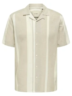 Only & Sons miesten kauluspaita ONSCaiden Shirt, Vintage Khaki