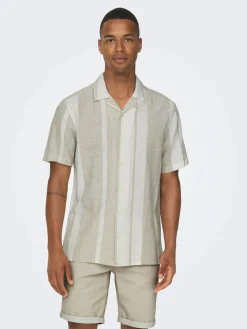 Only & Sons miesten kauluspaita ONSCaiden Shirt, Vintage Khaki