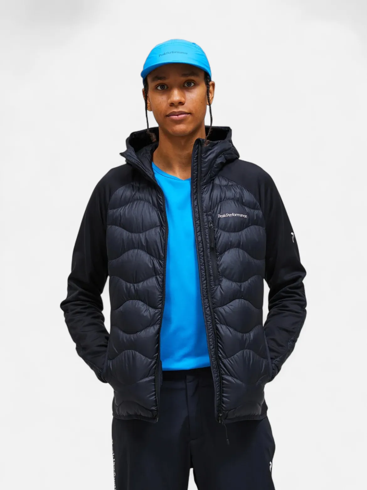 Peak Performance miesten takki M HELIUM DOWN HYBRID HOOD JACKET, musta