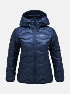 Peak Performance Naisten Kevytuntuvatakki, W Helium Down Hood Jacket Tummansininen