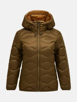 Peak Performance Naisten Kevytuntuvatakki, W Helium Down Hood Jacket Armeijanvihreä