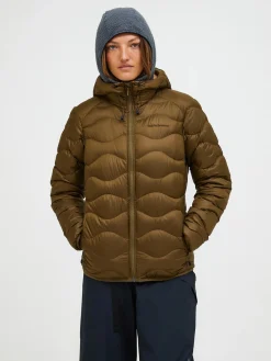 Peak Performance Naisten Kevytuntuvatakki, W Helium Down Hood Jacket Armeijanvihreä