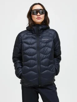 Peak Performance Naisten Kevytuntuvatakki, W Helium Down Hood Jacket Musta