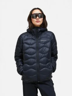 Peak Performance Naisten Kevytuntuvatakki, W Helium Down Hood Jacket Musta