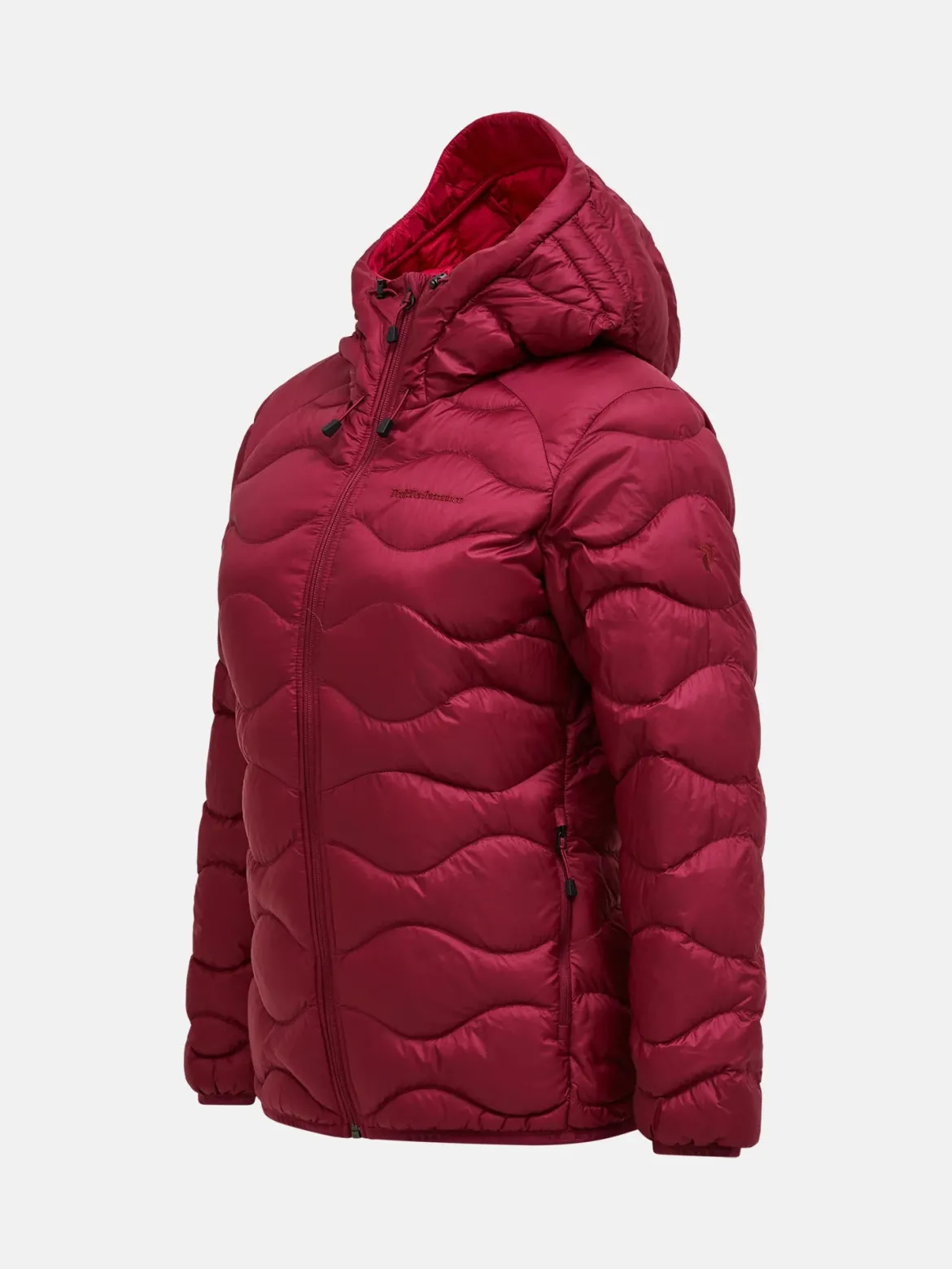 Peak Performance naisten kevytuntuvatakki W HELIUM DOWN HOOD JACKET, viininpunainen