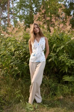Philosophy Blues Original naisten suorat housut PBO, vaalea beige