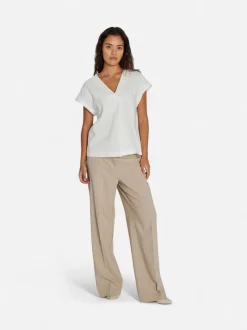Philosophy Blues Original naisten suorat housut PBO, vaalea beige