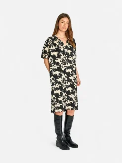 Philosophy Blues Original naisten mekko, MINT DRESS Mustavalkoinen