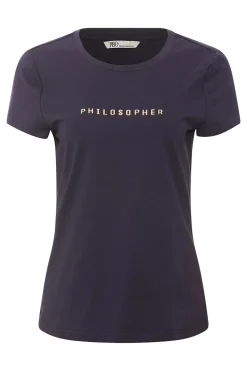 Philosophy Blues Original naisten t-paita Philosopher, tummansininen
