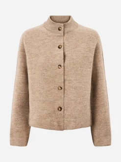 Philosophy Blues Original naisten jakku, MANTRA MEADOW KNIT JACKET Vaalea Beige