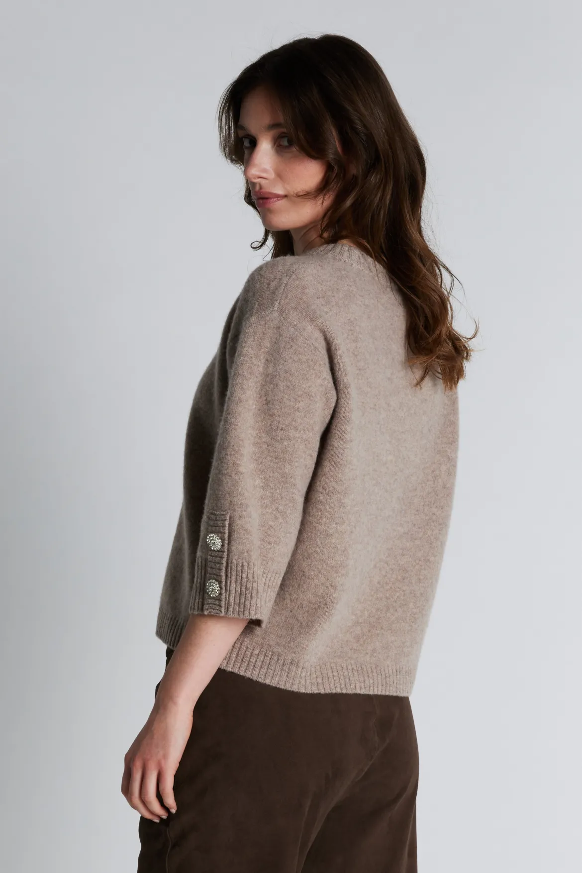 Philosophy Blues Original naisten neulepusero Joba Knit Sweater, beige