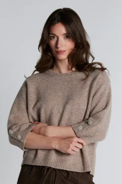 Philosophy Blues Original naisten neulepusero Joba Knit Sweater, beige