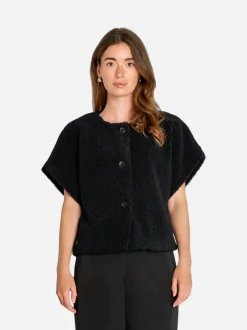Philosophy Blues Original naisten liivi TEDDY VEST, musta