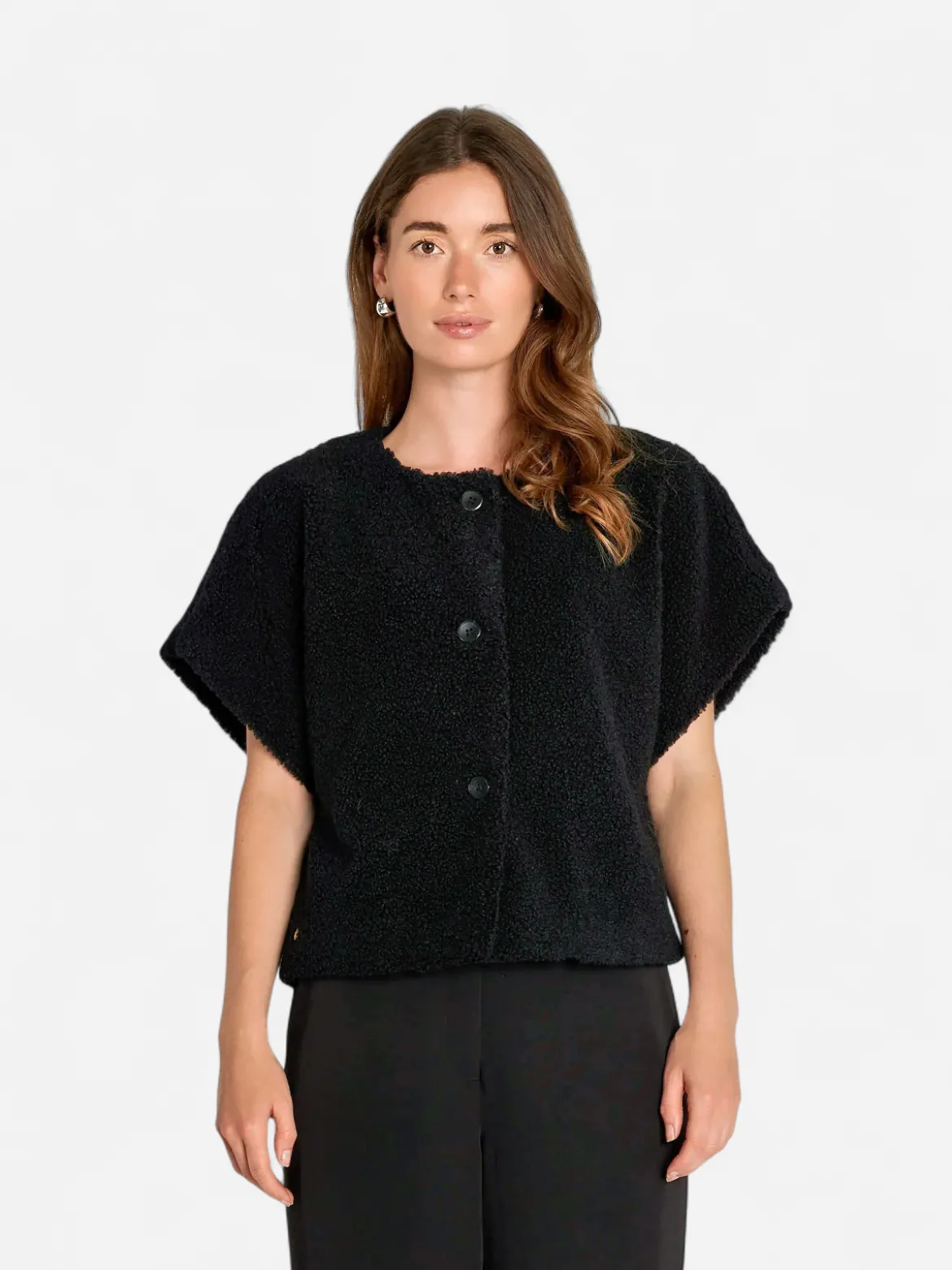 Philosophy Blues Original naisten liivi TEDDY VEST, musta