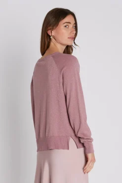 Philosophy Blues Original naisten neulepusero BEKKA KNIT SWEATER, vaaleanpunainen