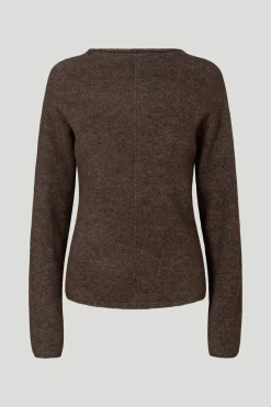 Philosophy Blues Original naisten neulepusero, TORNA KNIT Tummanruskea