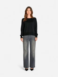 Philosophy Blues Original naisten farkut Lia Jeans, meleerattu grafiitti